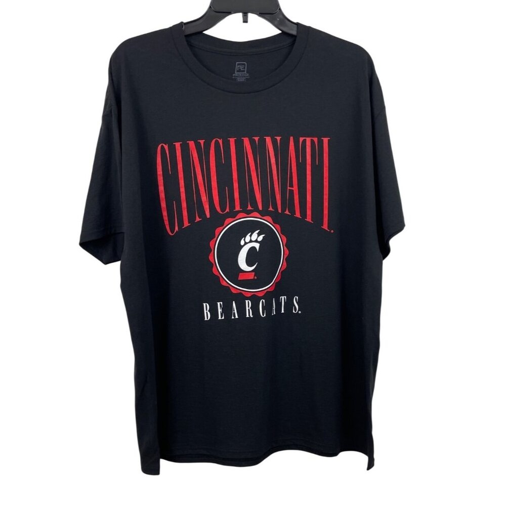 UC Cincinnati Bearcats Black Short Sleeve Graphic T-shirt Mens Size XL